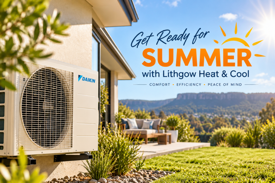 Summer air conditioning promotion from Lithgow Heat and Cool